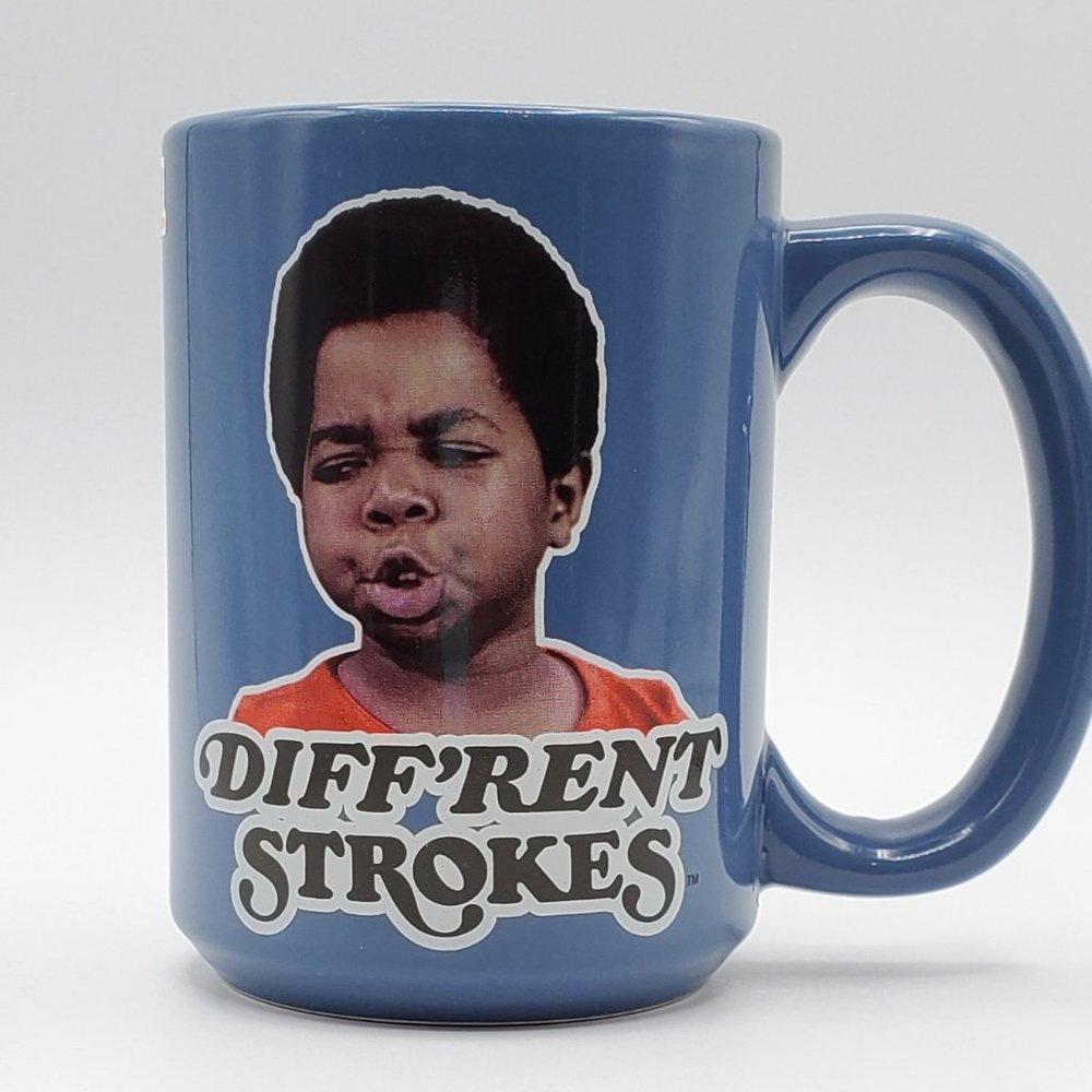 Different Strokes Blue 15oz Coffee Mug Whatchu Talkin Bout Willis NEW